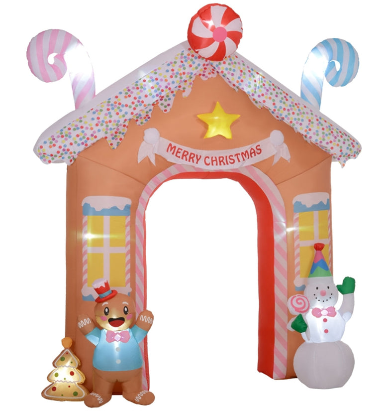 Christmas Inflatable Gingerbread House Archway