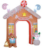 Christmas Inflatable Gingerbread House Archway