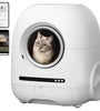 Self-cleaning cat litter box, 68L+9L, suitable for a variety of cat litter, APP control, real-time video, photo and video, safe and reliable, ionic deodorization, with exhaust hose, support WiFi