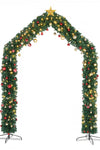 240*40*260cm 1860 Branches PVC Christmas Arch Holiday Arch Decoration Green