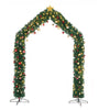 240*40*260cm 1860 Branches PVC Christmas Arch Holiday Arch Decoration Green